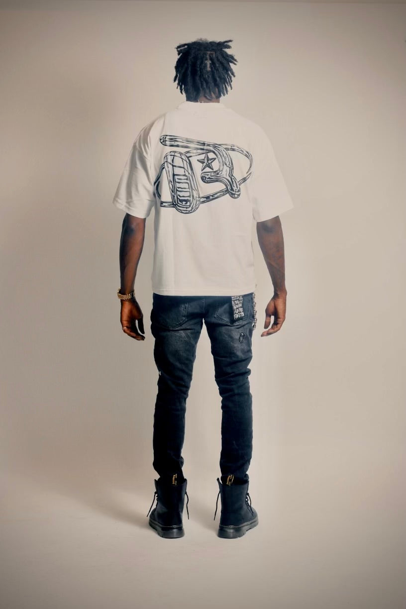White Chrome “Rare “ Tee