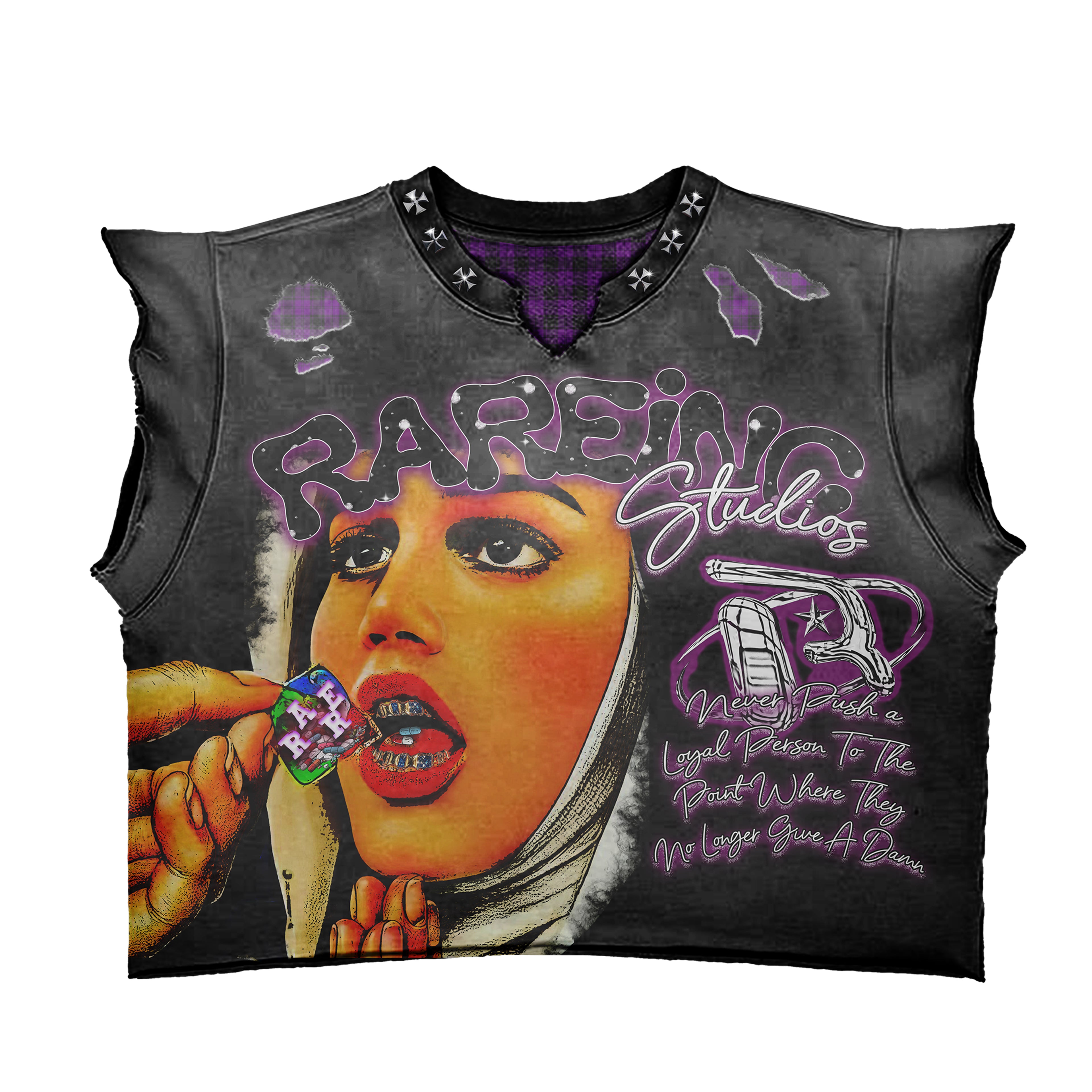 “She Addicted” Cut Off Tee