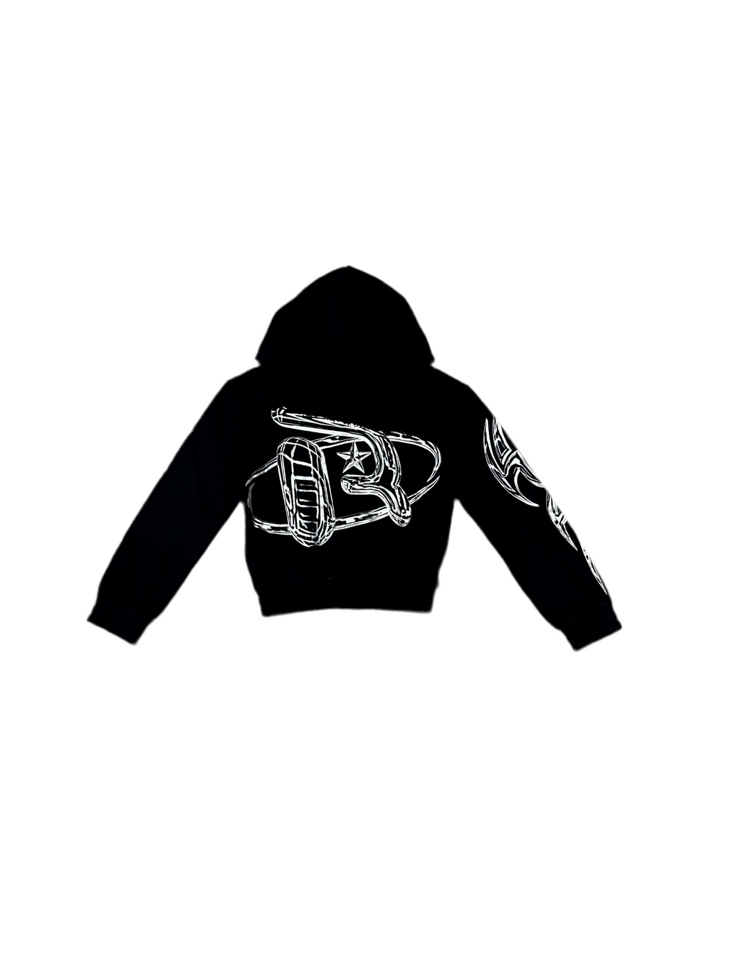 Women’s Grim Reaper slight Crop Zip Up