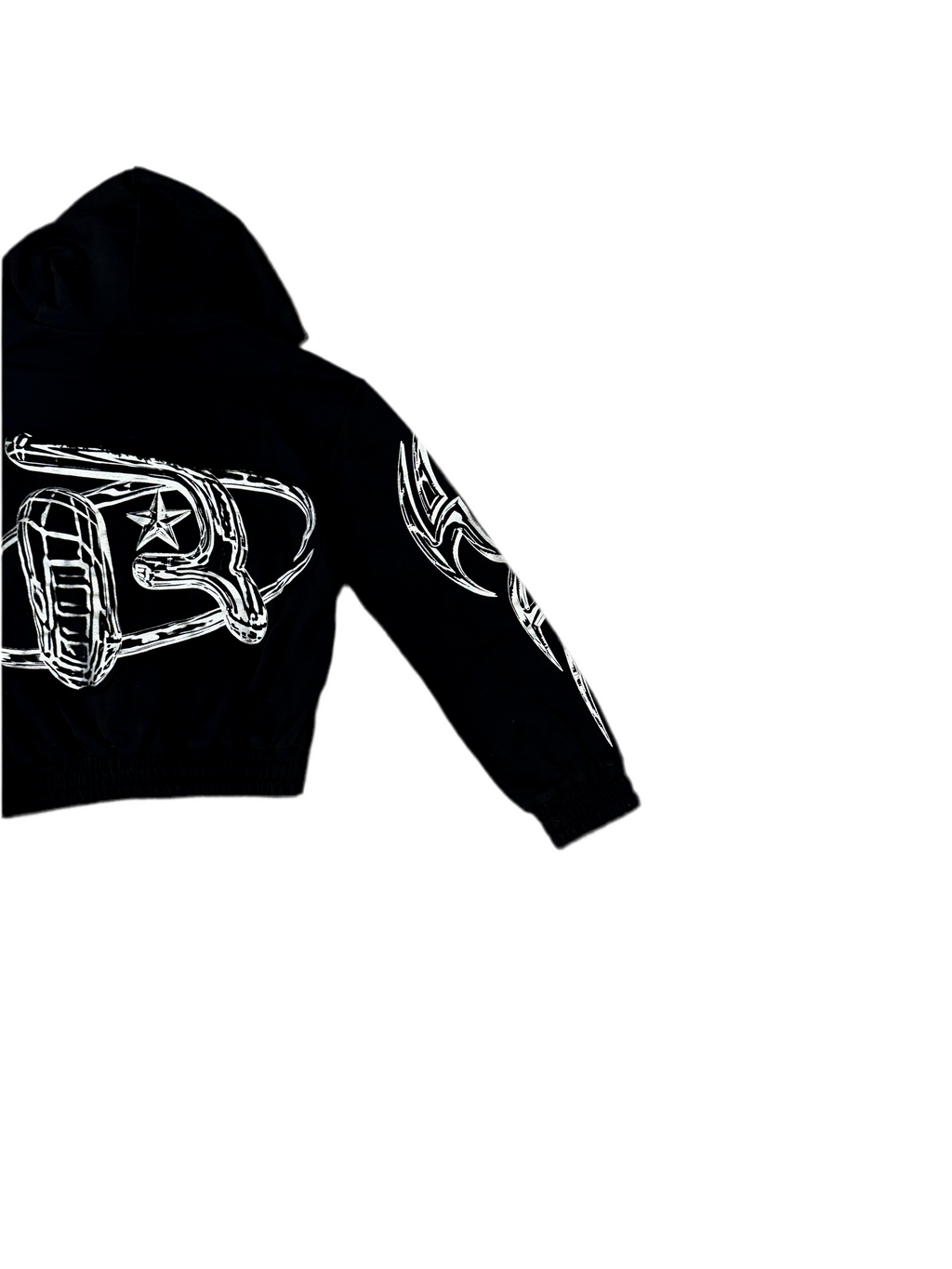 Women’s Grim Reaper slight Crop Zip Up