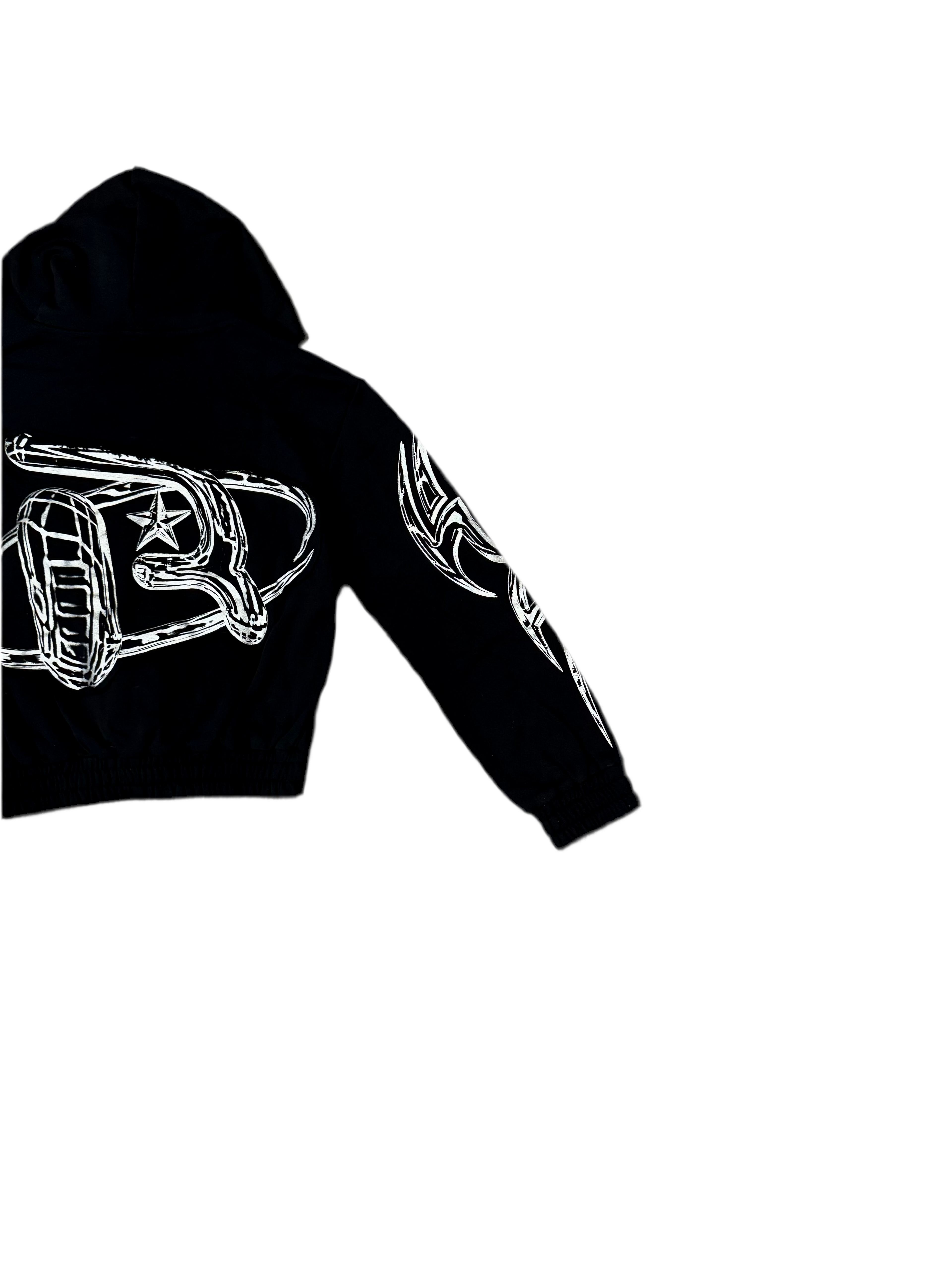 Women’s Grim Reaper Crop Zip Up