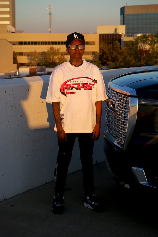 Red “Rare” boxy fit