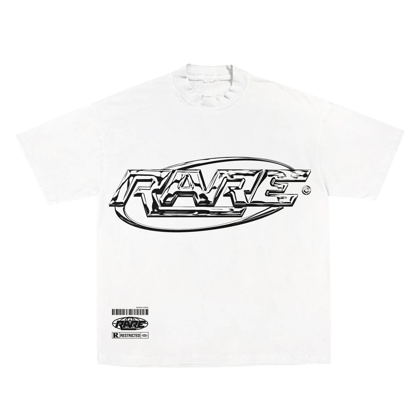 White Chrome “Rare “  Tee